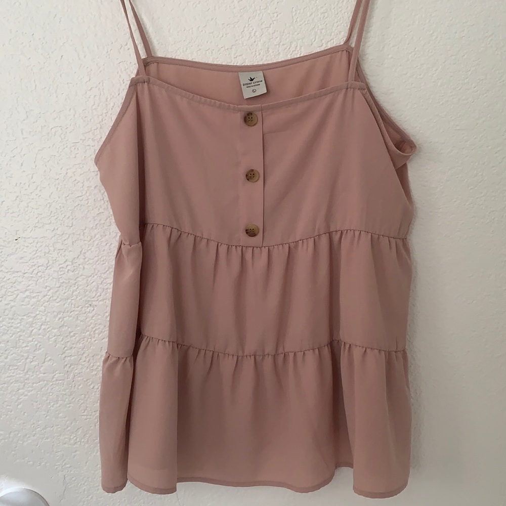 Light pink, not form fitting